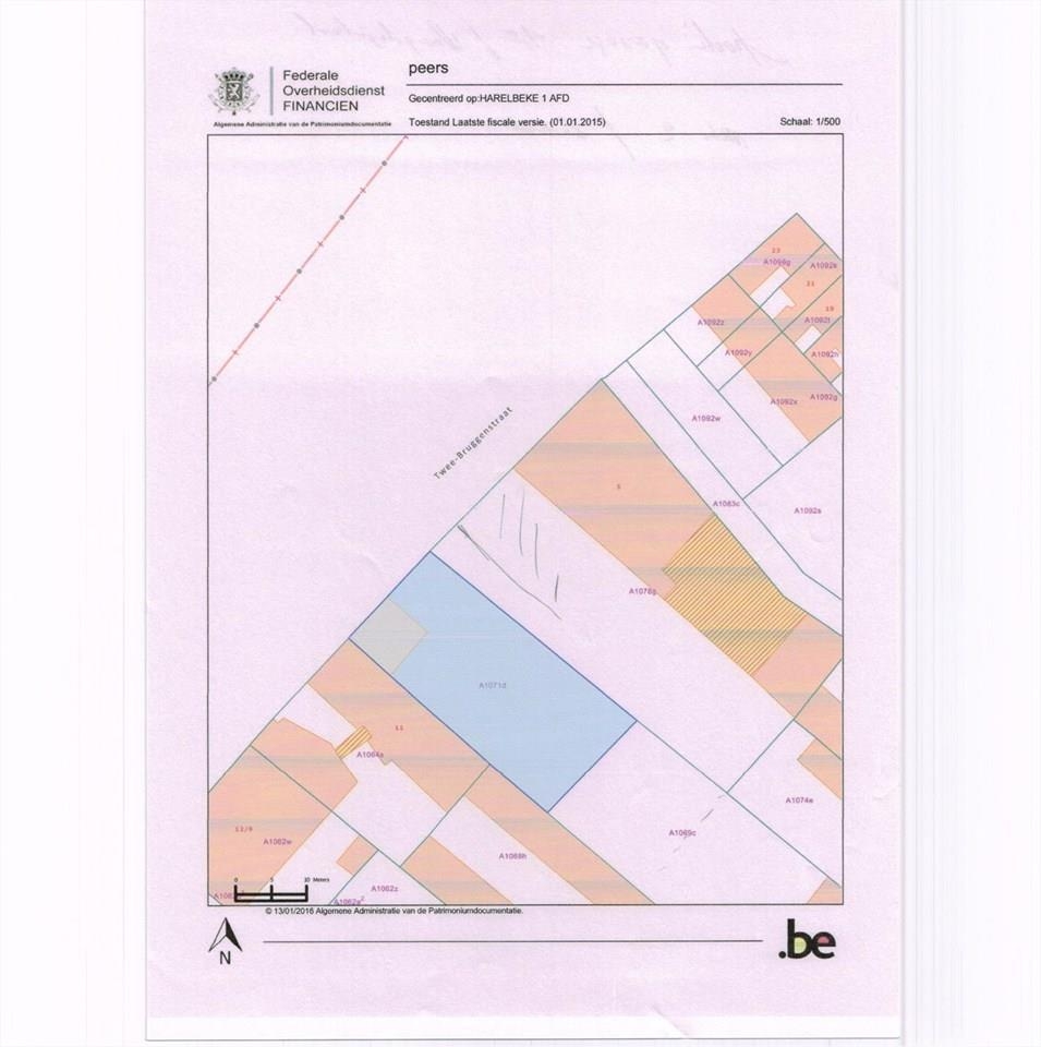 Grond te  koop in Harelbeke 8530 550000.00€  slaapkamers m² - Zoekertje 2555