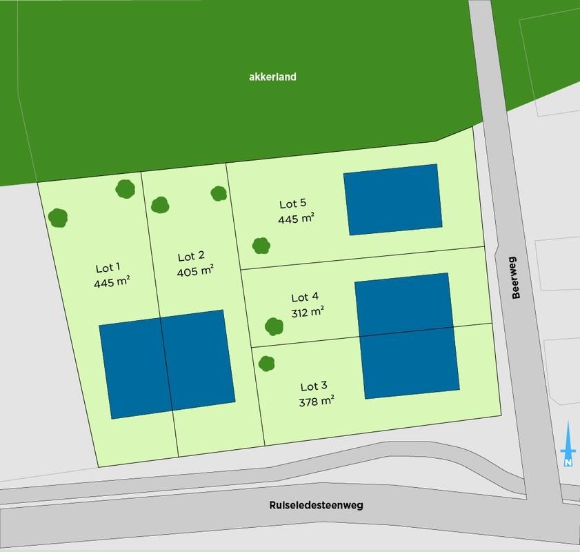 Grond te  koop in Wingene 8750 218000.00€  slaapkamers m² - Zoekertje 270728